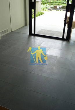 bluestone floor honed tiles livingroom grey grout sealing