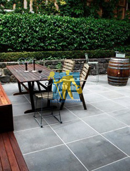 bluestone tiles black outdoor white grout lines with furniture sealing