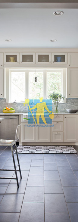 traditional kitchen with black ceramic tiles rectangular tiles stylish