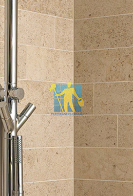 limestone tiles shower moleanos beige Sydney cleaning
