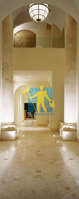 mediterranean entry mable floor with square accent tiles Sydney