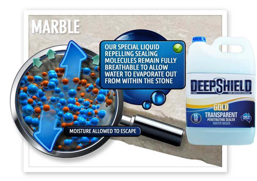 deepshield gold breathe marble